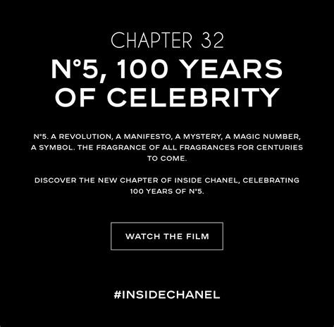 chanel chapter 20|Inside CHANEL Chapter 32 : N°5, 100 years of celebrity. .